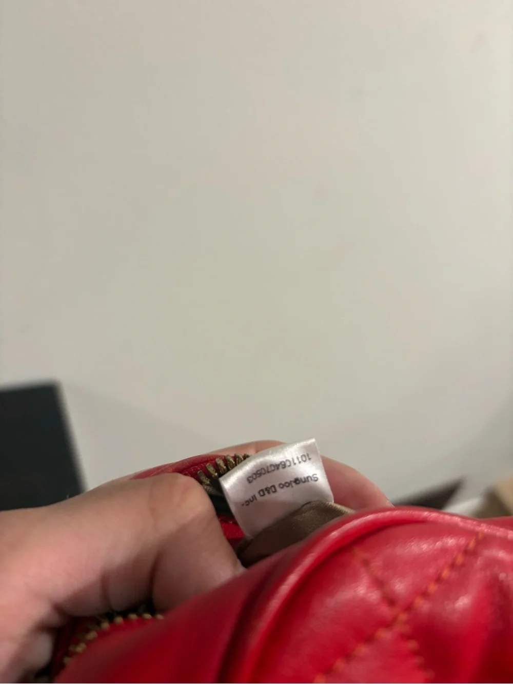 MCM Red Quilted Leather Bag AUTHENTIC